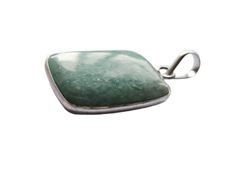 Amazonite Sterling Silver Pendant 2 Natural Stone Handcrafted Jewelry Genuine Gemstone Necklace