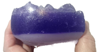 Amethyst Heart Gem Specimen Soap Bar Large Size bar (WS available) Gift Boxed + Stand