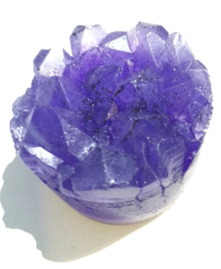 Round Amethyst Crystal Silicone Mould Soap Candle Resin Sacred Healing Art