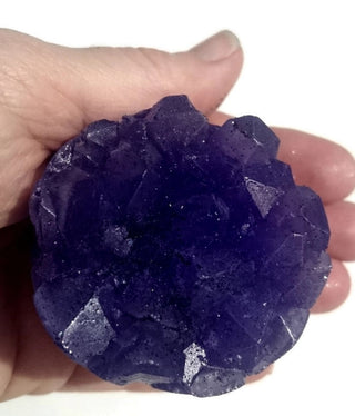 Round Amethyst Crystal Silicone Mould Soap Candle Resin Sacred Healing Art