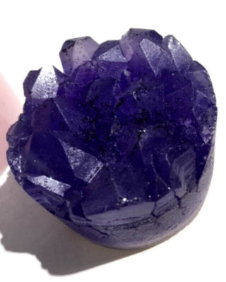 Round Amethyst Crystal Silicone Mould Soap Candle Resin Sacred Healing Art