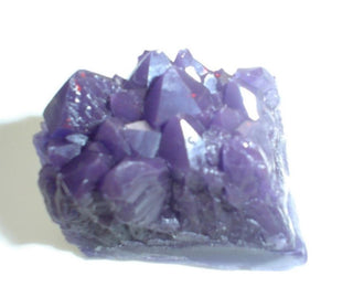 Amethyst Cluster Gem Specimen Soap Bar (WS available) Gift Boxed + Stand