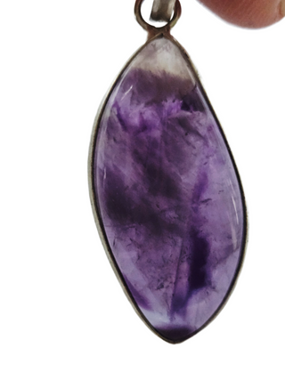 Amethyst Sterling Silver Pendant 3 Natural Stone Handcrafted Jewelry Genuine Gemstone Necklace
