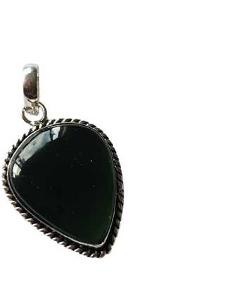 Aventurine Sterling Silver Pendant 1 Natural Stone Handcrafted Jewelry Genuine Gemstone Necklace (Copy)