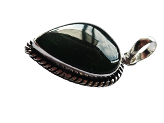Aventurine Sterling Silver Pendant 1 Natural Stone Handcrafted Jewelry Genuine Gemstone Necklace (Copy)