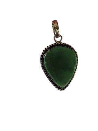 Aventurine Sterling Silver Pendant 1 Natural Stone Handcrafted Jewelry Genuine Gemstone Necklace (Copy)