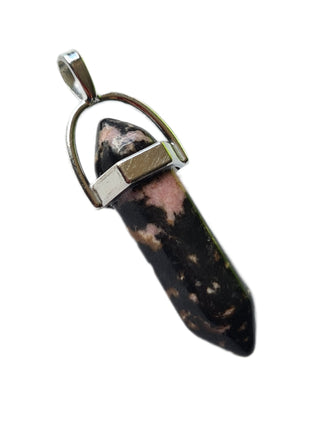 Gemstone Polished Genuine Pendant Crystal Point Silver