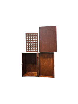 Gem Essences / Aromatherapy Wooden  Box, holds 40 Bottles