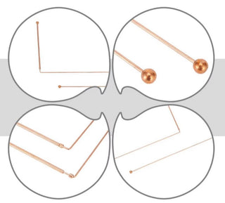 Dowsing Divining Rods x2 Ball End Sheath Handle Boxed Geomancy Auric Work