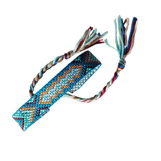 Hand Woven Tribal Bracelet Boho Friendship Wristband Geometric Pattern (You Choose Style)
