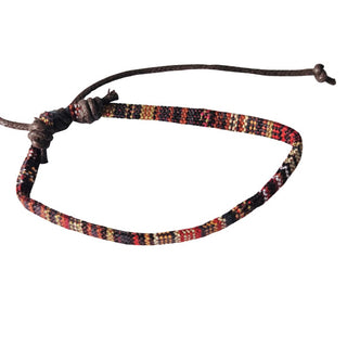 Hand Woven Tribal Bracelet Boho Friendship Wristband Geometric Pattern (You Choose Style)