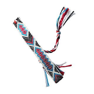Hand Woven Tribal Bracelet Boho Friendship Wristband Geometric Pattern (You Choose Style)