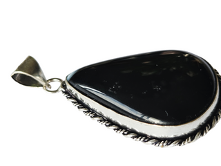 Botswana Agate Sterling Silver Pendant Natural Stone Handcrafted Jewelry Genuine Gemstone Necklace