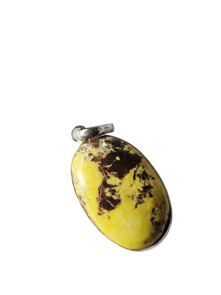 Bumblebee Jasper Sterling Silver Pendant 1 Natural Stone Handcrafted Jewelry Genuine Gemstone Necklace