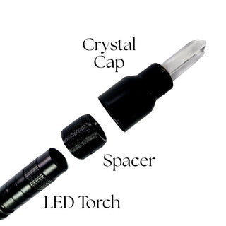 REPLACEMENT PARTS For: Crystal Light Balancing Torch, Colour Discs, Crystal Tip, Maglite Globes, Box