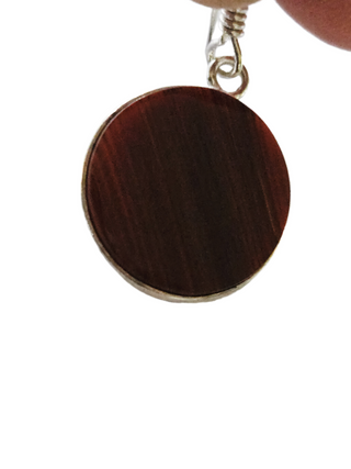 Banded Carnelian Sterling Silver Earrings 1 Natural Stone Handcrafted Jewelry Genuine Gemstone