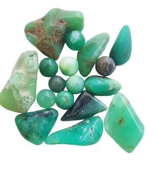 Chrysoprase Tumbled Polished Gemstone Specimen x 5