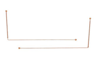 Dowsing Divining Rods x2 Ball End Sheath Handle Boxed Geomancy Auric Work