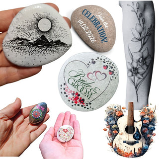 Hand Painted Artisan Rocks Individually Blessed CUSTOM DESIGN For you