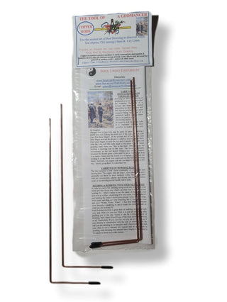 Copper Alloy Divining Rods Set of 2 — Dowsing Geomancy Instructions