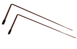 Copper Alloy Divining Rods Set of 2 — Dowsing Geomancy Instructions
