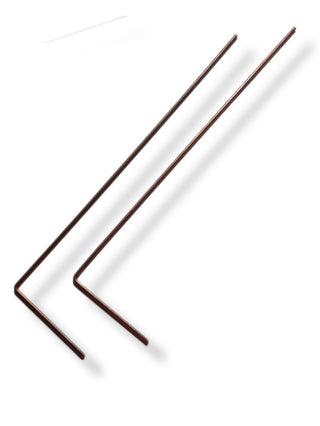 Pure Copper Dowsing Rods Set 2 — Geomancy Divining Instructions Included