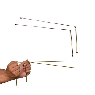 Dowsing Divining Rods x2 Ball End Sheath Handle Boxed Geomancy Auric Work