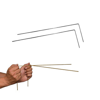 Steel Dowsing Divining Rods Set of 2 Auric Health Indoor Geomancy