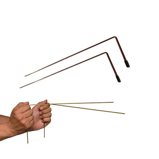 Copper Alloy Divining Rods Set of 2 — Dowsing Geomancy Instructions