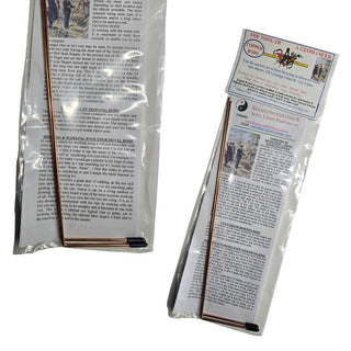 Copper Alloy Divining Rods Set of 2 — Dowsing Geomancy Instructions