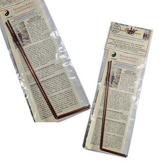 Pure Copper Dowsing Rods Set 2 — Geomancy Divining Instructions Included