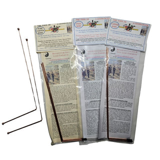Pure Copper Dowsing Rods Set 2 — Geomancy Divining Instructions Included