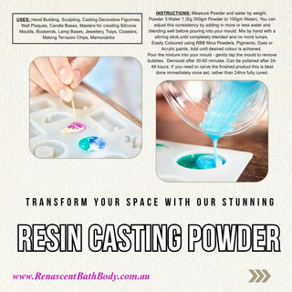 Eco Resin Casting Powder Blend with Water Demould in 30 minutes