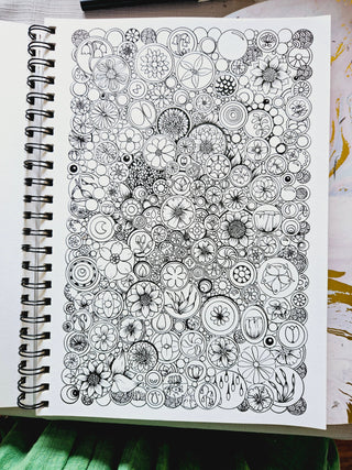 FREE Download Colouring Page ENDLESS FLORALS - Lesley Mitchell