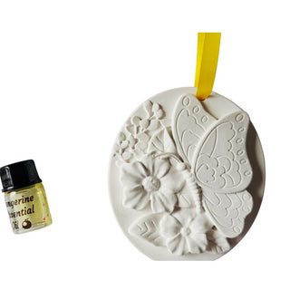 Butterfly Flowers Fragrance Diffuser Aroma Stone – Handmade Hydrostone + Essential Oil
