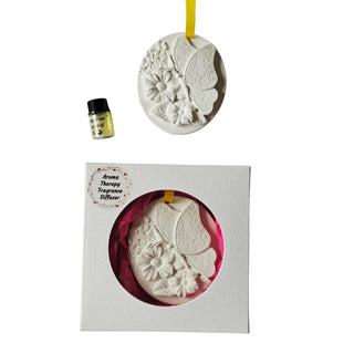 Butterfly Flowers Fragrance Diffuser Aroma Stone – Handmade Hydrostone + Essential Oil