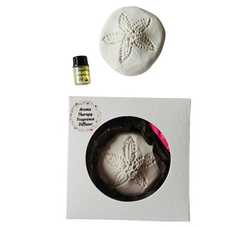 Sand Dollar Fragrance Diffuser Aroma Stone – Handmade Hydrostone + Essential Oil