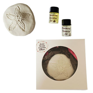 Sand Dollar Fragrance Diffuser Aroma Stone – Handmade Hydrostone + Essential Oil