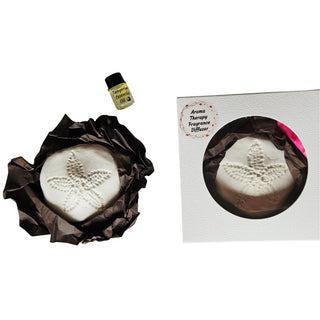 Sand Dollar Fragrance Diffuser Aroma Stone – Handmade Hydrostone + Essential Oil