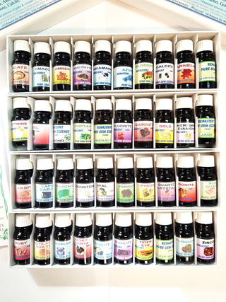 Blended Gem Essences Kit 10 x 10ml Stock Strength Potentised Pure Vibrational
