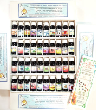 40 Gem Essences Kit Stock Strength Potentised Pure Crystal Vibrational Healing