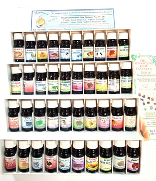 40 Gem Essences Kit Stock Strength Potentised Pure Crystal Vibrational Healing