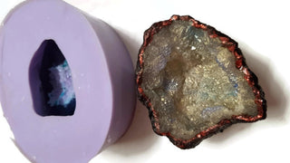 Silicone Geode Crystal Mould Resin Candle Soap Plaster Sacred Healing Space