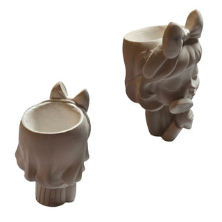 Lollipop Dreamer — Handmade Hydrostone Figurine Planter & Multi-Use Vessel