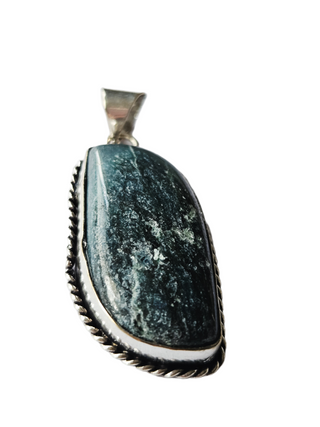 Kyanite Sterling Silver Pendant 1 Natural Stone Handcrafted Jewelry Genuine Gemstone Necklace (Copy)