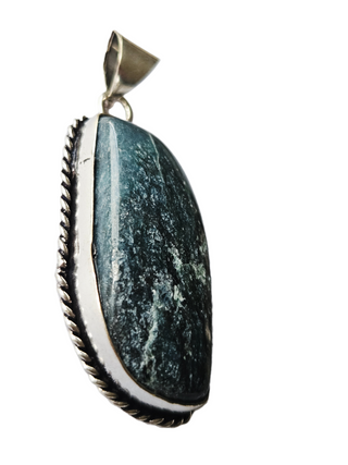 Kyanite Sterling Silver Pendant 1 Natural Stone Handcrafted Jewelry Genuine Gemstone Necklace (Copy)