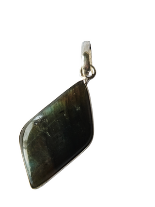 Labradorite Sterling Silver Pendant 1 Natural Stone Handcrafted Jewelry Genuine Gemstone Necklace