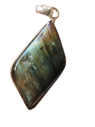 Labradorite Sterling Silver Pendant 1 Natural Stone Handcrafted Jewelry Genuine Gemstone Necklace