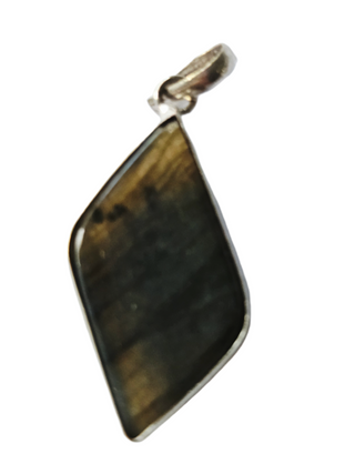 Labradorite Sterling Silver Pendant 1 Natural Stone Handcrafted Jewelry Genuine Gemstone Necklace