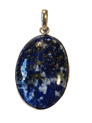 Lapis Lazuli Sterling Silver Pendant 1 Natural Stone Handcrafted Jewelry Genuine Gemstone Necklace